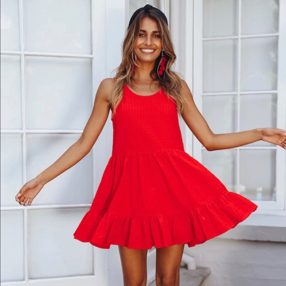 Red Forget The Feelings Mini Dress, Hello Molly